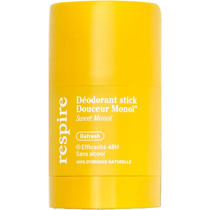 Respire Déodorant Stick Rechargeable Douceur Monoï 50 g