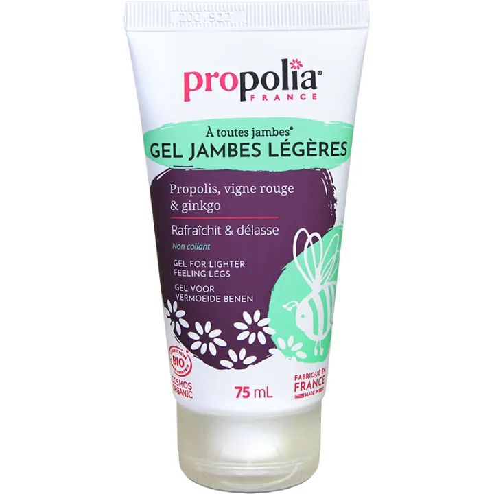 Propolia Gel Jambes Légères Bio Propolis Ginkgo et Vigne Rouge 75 ml