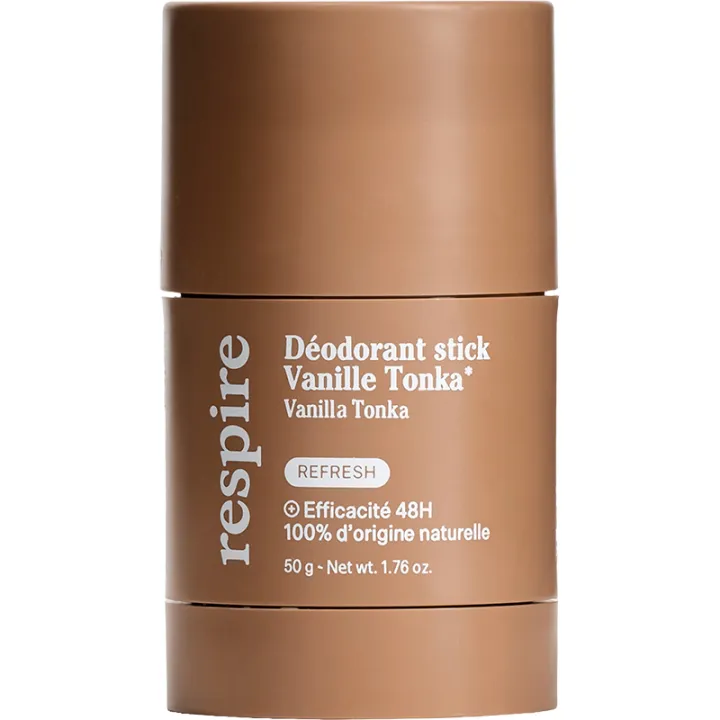 Respire Déodorant Stick Rechargeable Vanille Tonka 50 g