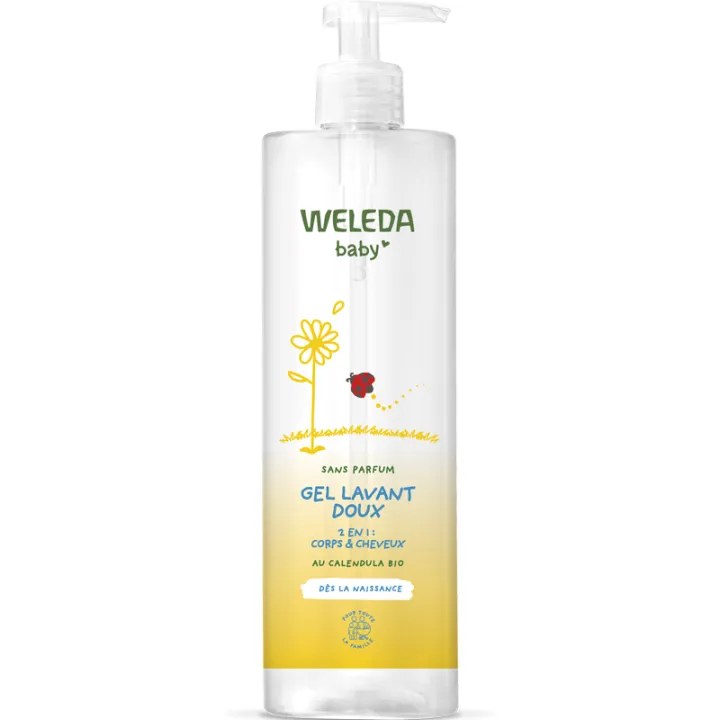 Weleda Bébé Calendula Gel Lavant Corps & Cheveux Sans Parfum 400 ml