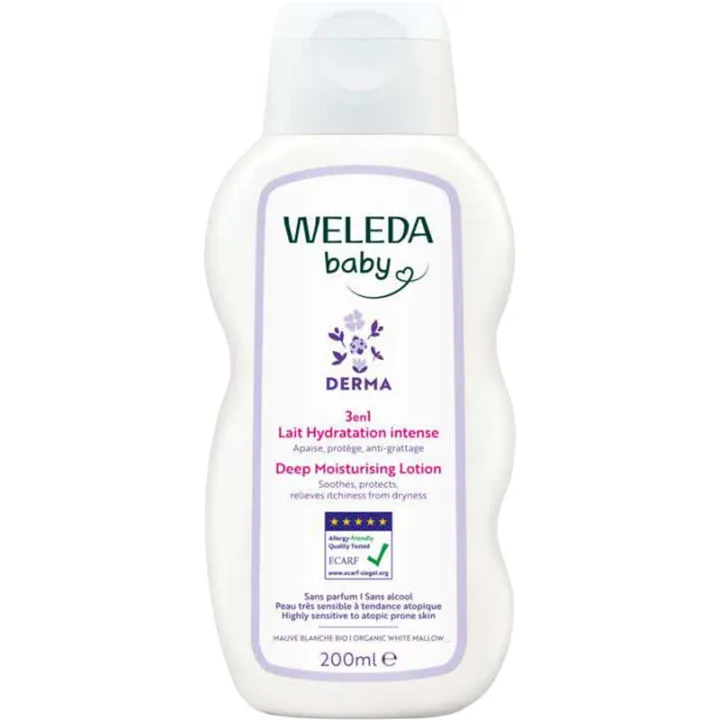 Weleda Bébé Derma Lait Hydratant 3en1 200 ml