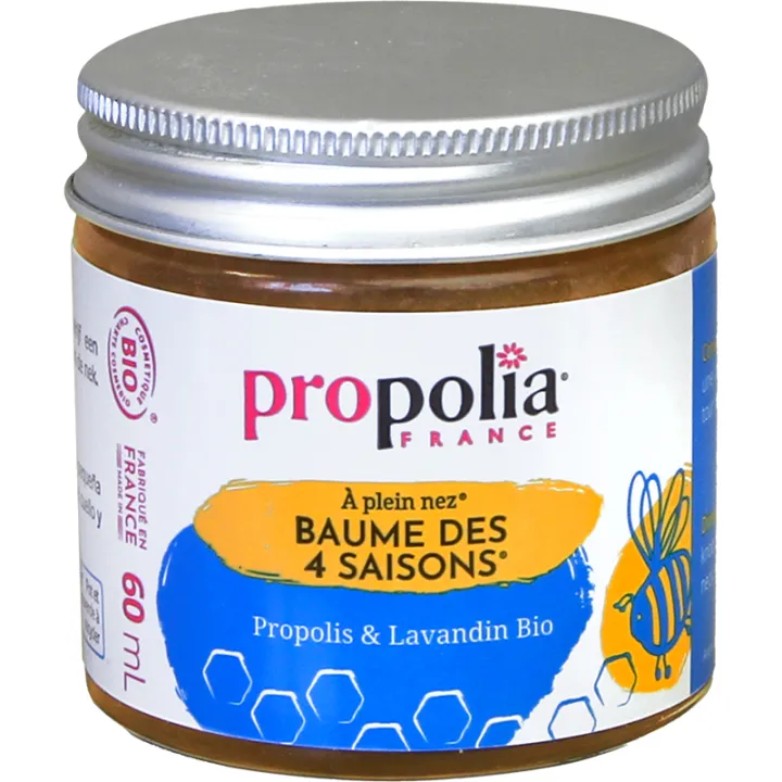 Propolia Baume des 4 Saisons Bio Propolis et Huiles Essentielles 60 ml