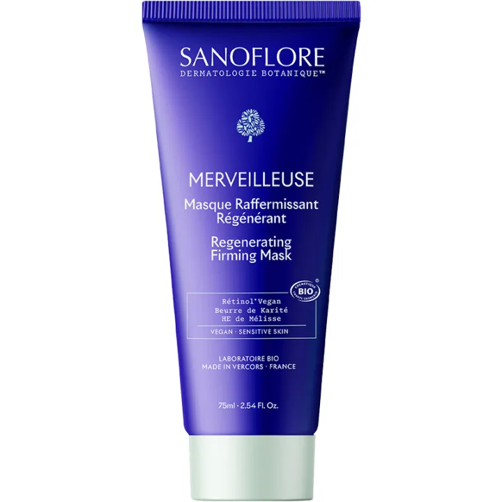 Sanoflore Merveilleuse Masque Raffermissant Régénérant Bio 75 ml