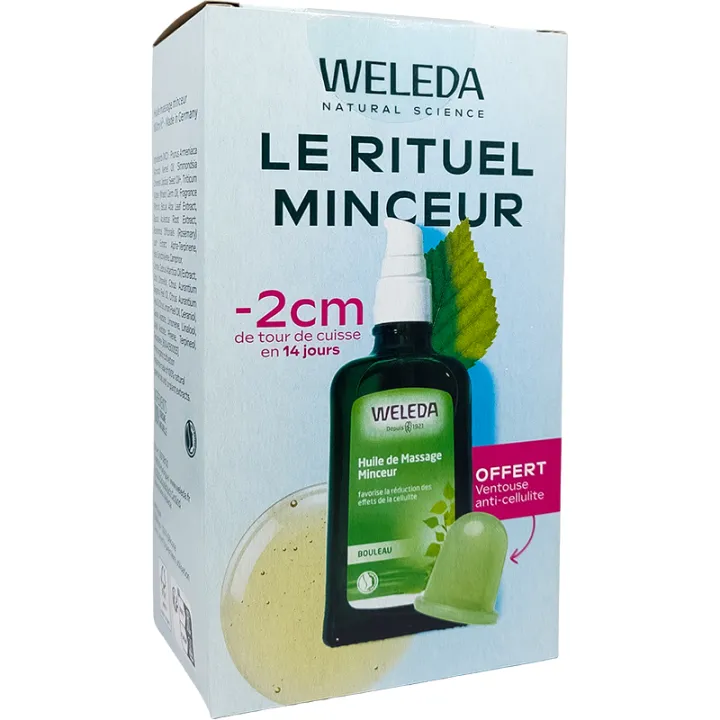 Weleda Huile de Massage au Bouleau Minceur 100 ml + Ventouse Anti-Capitons Offerte