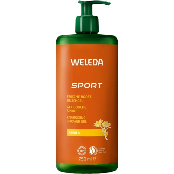 Weleda Gel Douche Sport à l'Arnica Bio 750 ml