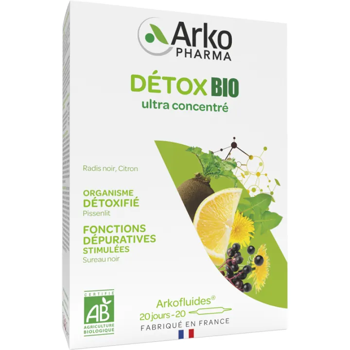 Arkopharma Arkofluides Pissenlit & Radis Noir Bio 20 ampoules