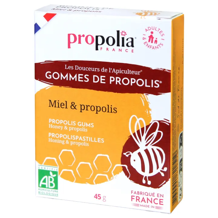 Propolia Gommes de Propolis Bio Miel et Propolis Nature