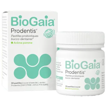 BioGaia Prodentis Probiotiques Bucco-Dentaires Pomme 30 Pastilles