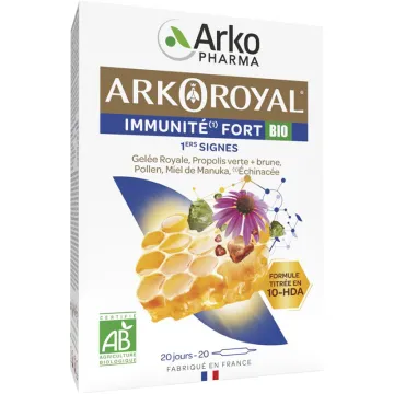 Arkopharma Arkoroyal Immunité Fort Bio 20 ampoules