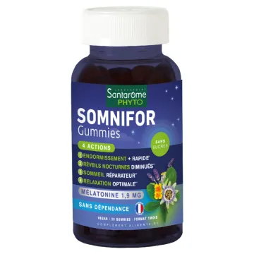 Santarome Somnifor Mélatonine – 30 gummies