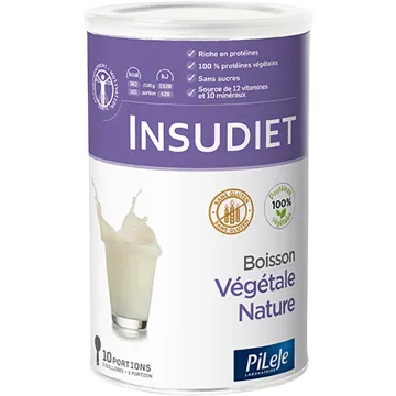 Pileje Insudiet Poudre pour Boisson Végétale Saveur Nature 280 g