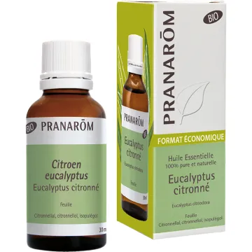 Pranarôm Huile essentielle bio Eucalyptus citronné 30 ml