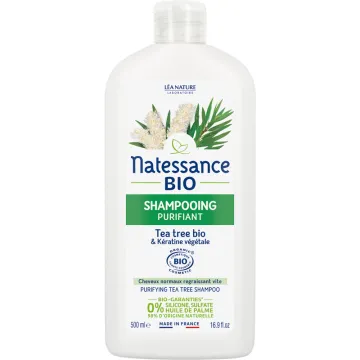 Natessance Shampooing Purifiant Tea Tree Bio 500 ml