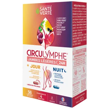 Santé Verte Circulymphe Jambes Légères 24H 56 comprimés