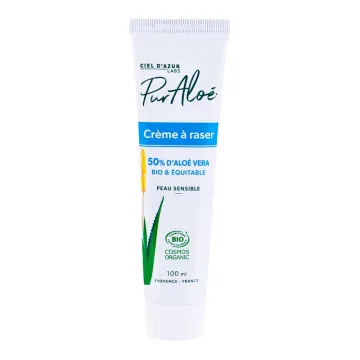 PurAloe crème à raser aloe vera natif 50% 100ml