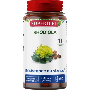 Superdiet Rhodiola Résistance au Stress 80 gélules