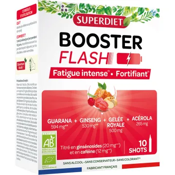 Superdiet Booster Flash Fatigue Intense & Fortifiant 10 shots