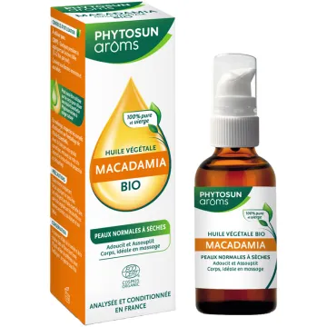 Huile végétale bio de macadamia – Phytosun Arôms