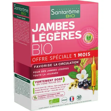 Santarome Fluidiveine Jambes Légères Bio – 30 ampoules de 10 ml