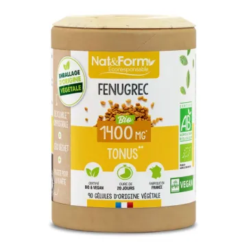 Nat & Form Fenugrec Bio 200 Gélules Végétales