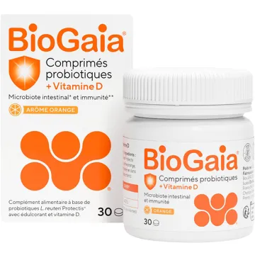 BioGaia Probiotiques Vitamine D 30 Comprimés à Croquer