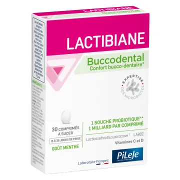 Lactibiane Buccodental Pileje Ferments Lactiques Menthe 30 Comprimés à Sucer