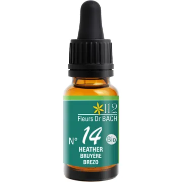 Inebios Fleur de Bach n°14 Heather Bruyère Bio 10 ml