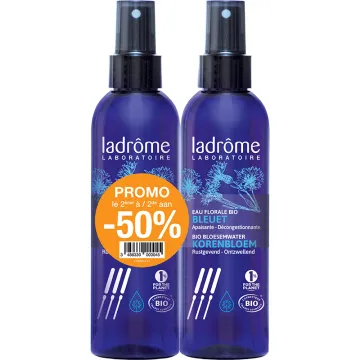 Ladrôme Eau Florale de Bleuet Bio Lot de 2 x 200 ml