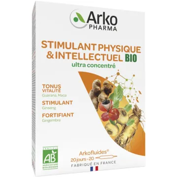 Arkopharma Arkofluides Tonus Physique et Intellectuel Bio 20 ampoules