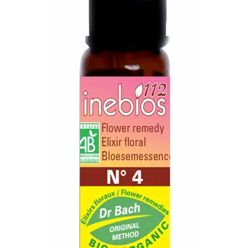 Inebios Fleur de Bach n°4 Centaury Centaurée Bio 10 ml