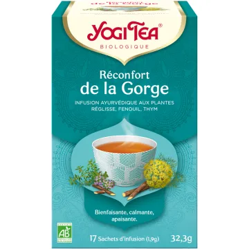 Yogi Tea Réconfort de la Gorge Infusion Bio 17 sachets