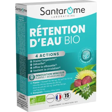 Santarome Rétention d’Eau Bio – 15 comprimés
