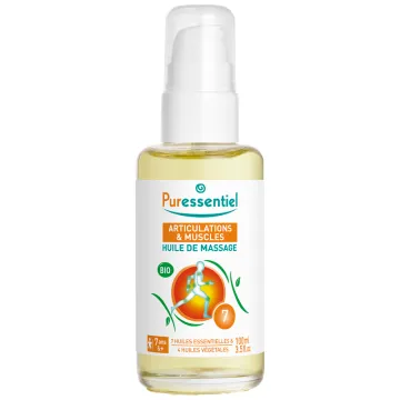 Huile de massage Articulations Arnica-Gaulthérie Bio 100 ml Puressentiel