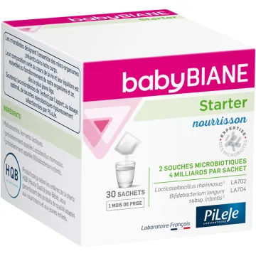 Pileje Babybiane Starter Ferments Lactiques Bébé 0-2 ans - 30 Sachets