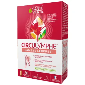 Santé Verte Circulymphe Jambes Légères 30 comprimés