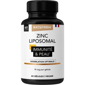 Nat & Form Zinc Liposomal 60 Gélules Végétales