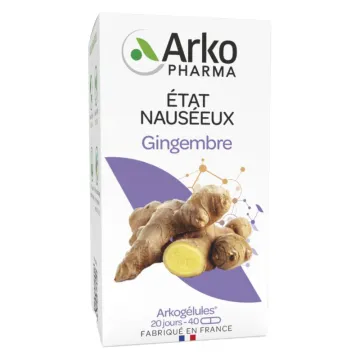 Arkogélules Gingembre État Nauséeux 40 Gélules