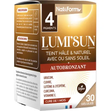 Nat & Form Lumi'Sun Autobronzant 30 Gélules