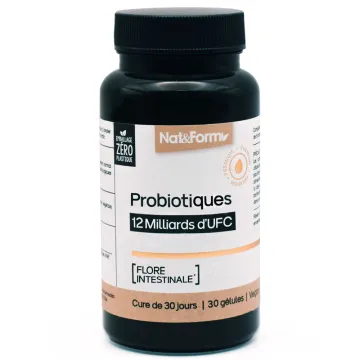 Nat & Form Probiotiques Flore Intestinale 30 Gélules