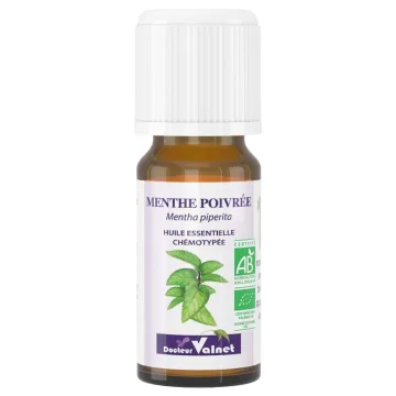 Huile Essentielle Bio Menthe Poivrée Dr Valnet 10 ml