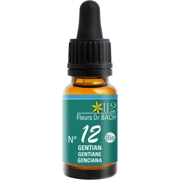 Inebios Fleur de Bach n°12 Gentian Gentiane Bio 10 ml
