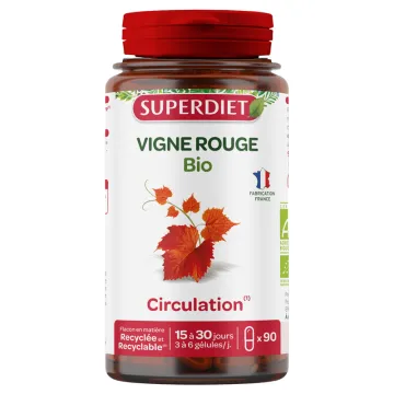 Superdiet Vigne Rouge Bio 90 Gélules