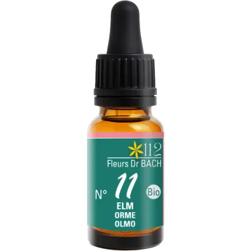 Inebios Fleur de Bach n°11 Elm Orme Bio 10 ml