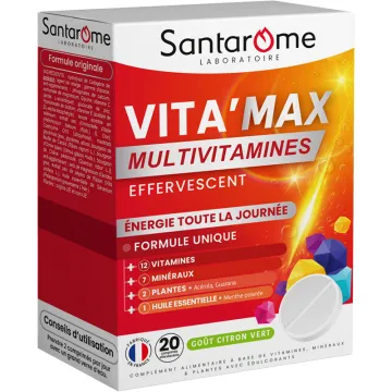Santarome Vita Max Multivitamines – 20 comprimés effervescents