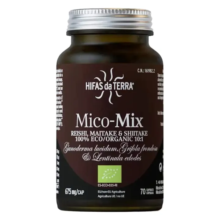 Hifas da Terra Mico-Mix Synergie 3 Champignons Bio 70 Gélules