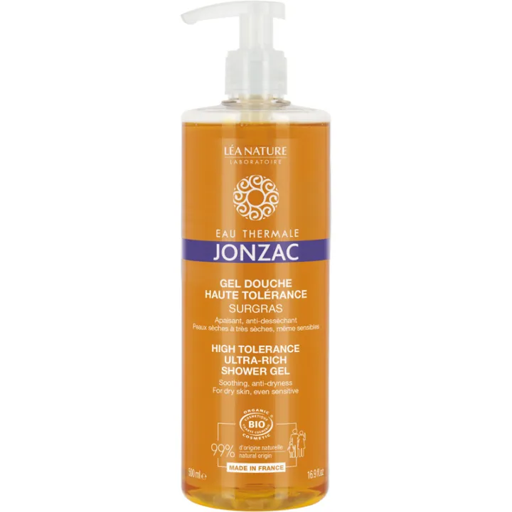 Eau Thermale Jonzac Gel Douche Haute Tolérance Surgras Bio 500 ml