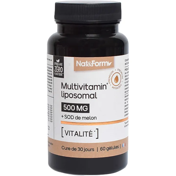 Nat & Form Multivitamin' Liposomale 60 Gélules