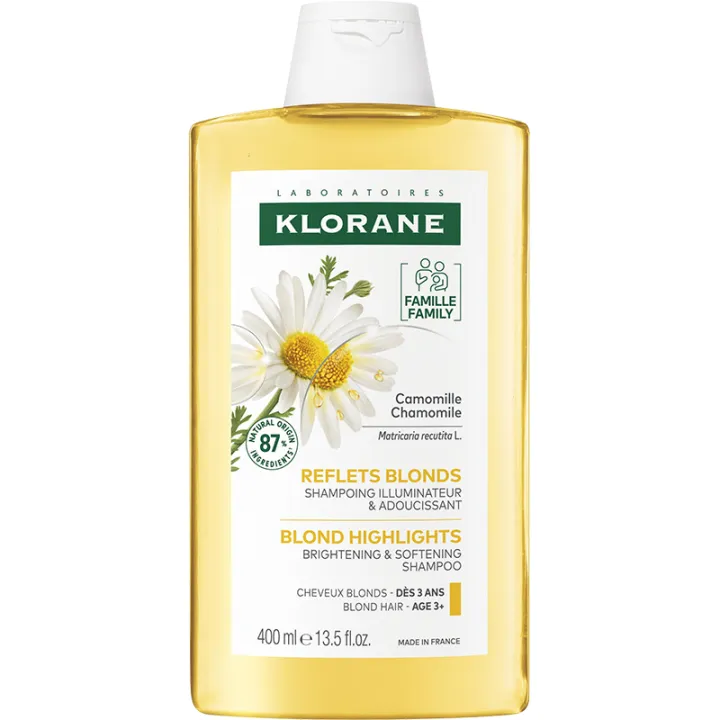 Klorane Reflets Blonds Shampoing Illuminateur à la Camomille 400 ml