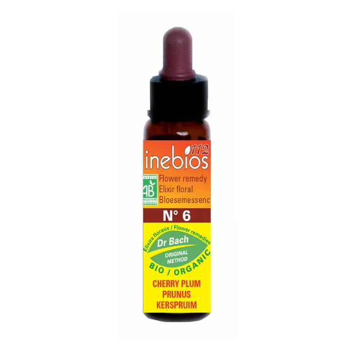 Inebios Fleur de Bach n°6 Cherry Plum Prunus Bio 10 ml