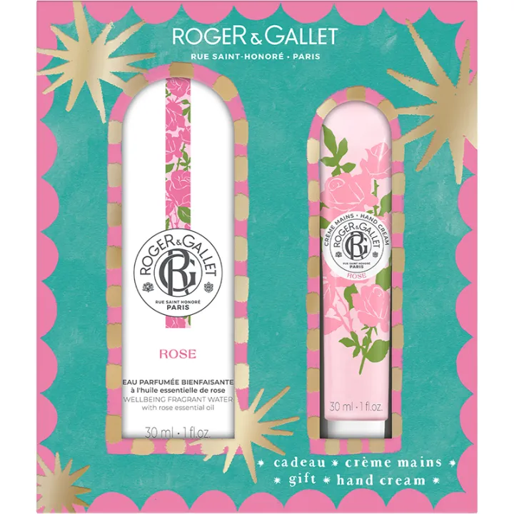 Roger&Gallet Coffret Eau Parfumée Bienfaisante 30 ml & Crème Mains 30 ml Rose